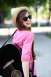 Woman with a guitar