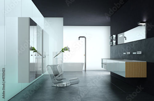 Illustration: Modern Luxury Bathroom Design Interior Modern Luxury Bathroom Design Interior