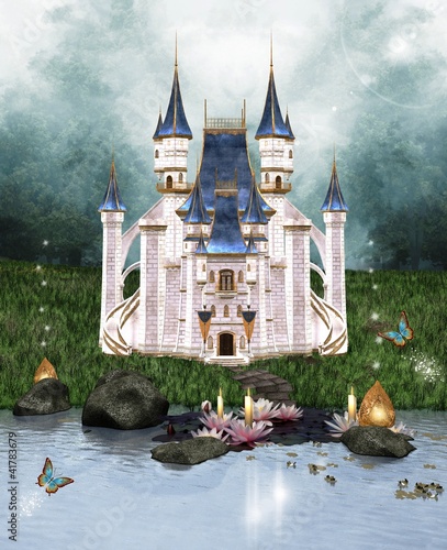 Illustration: Enchanted castle Enchanted castle
