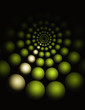 illustration of a green circular mesh background   pattern