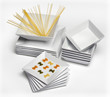 Vajilla platos blancos porcelana