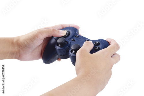 Photo: Play game with a joystick Play game with a joystick