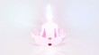 Young woman meditate. Yoga practice. Chakra activation.
