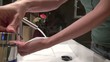 Video: woman washing her hands indoor woman washing her hands indoor