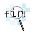 Internet search concept. Magnifier & abstract pixel background. Internet search concept. Magnifier & abstract pixel background.