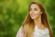 beautiful smiling young woman