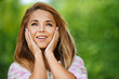 beautiful smiling young woman