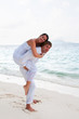 Couple in love enjoying a summer holiday.