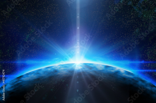 Photo: deep space planet background deep space planet background