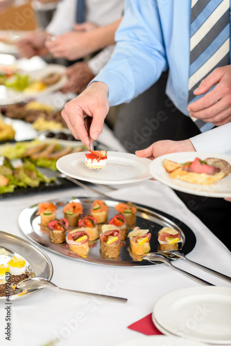 Foto: Snacks buffet at business company meeting Snacks buffet at business company meeting