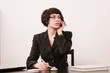Secretary in a office