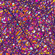 Stained glass texture in a purple tone. EPS 8