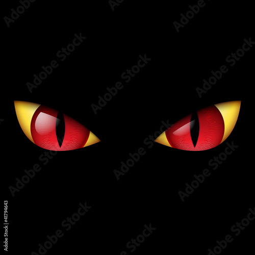 Vektor: Evil Red Eye Evil Red Eye