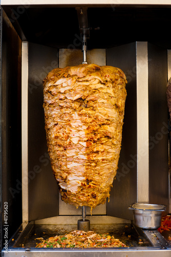 Photo: Arabic Chicken Spit Cooking Shawarma Meat Arabic Chicken Spit Cooking Shawarma Meat