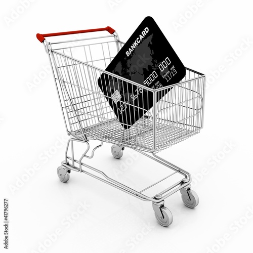 Illustration: concept of shopping with electronic payment or online shopping concept of shopping with electronic payment or online shopping