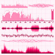 Sound waves set. Music background. EPS 8 Sound waves set. Music background. EPS 8