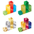 Vector color bargraph set