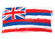 Vector: Grunge Hawaii flag Grunge Hawaii flag