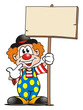 Clown with Board