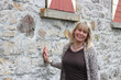 Foto: sympathische blonde frau sympathische blonde frau