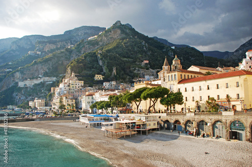 Photo: the golden beach of Amalfi the golden beach of Amalfi