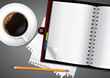 Vektor: Office desk composition Office desk composition