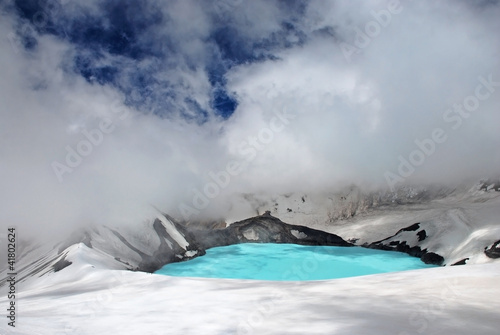 Photo: Crater lake on top of Mt Ruapehu, Tongariro national park Crater lake on top of Mt Ruapehu, Tongariro national park