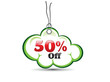 abstract cloud based sale tag abstract cloud based sale tag
