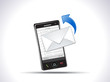 abstract mobile mail icon abstract mobile mail icon