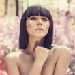 portrait of a sensual girl in the forest portrait of a sensual girl in the forest