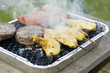 BBQ  - Burgers, Sausages & Satay on a disposable BBQ