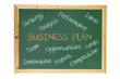 Blackboard with Business Concepts