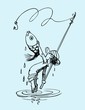Boy fishing