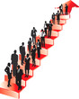 Business People Onward and Upward