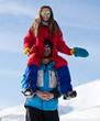 Young couple in the snow Young couple in the snow