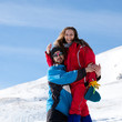 Young couple in the snow Young couple in the snow