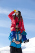 Young couple in the snow Young couple in the snow