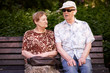 Senior couple in the park