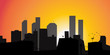 City Skyline Orange