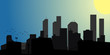 City Skyline Blue