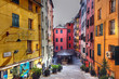 truogoli di santa brigida, genova (hdr)