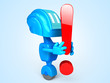robot with exclamation
