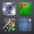 Square modern app icons.