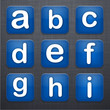 Square letter modern app icons.