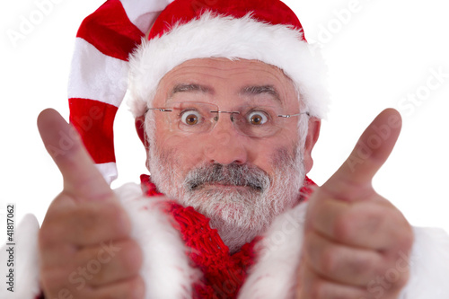 Photo: Begeisterter Weihnachtsmann Begeisterter Weihnachtsmann