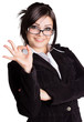 Happy businesswoman