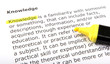 Photo: Text highlighted with felt tip pen Text highlighted with felt tip pen