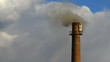 Smoking power plant chimney timelapse