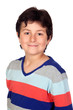 Adorable boy with a striped jersey