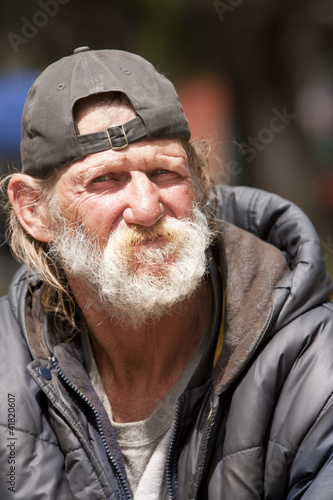 Photo: Homeless man portrait Homeless man portrait